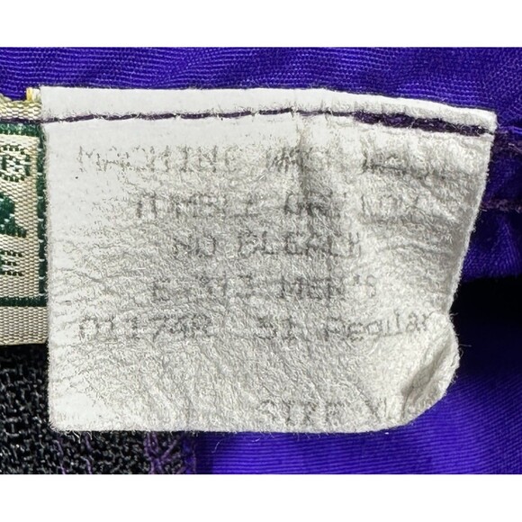 Vintage LL Bean Anorak Nylon Windbreaker Mens XL Purple 1/2 Zip Hood USA READ - Picture 6 of 9